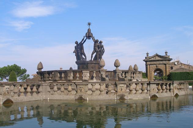 Villa lante Bagnaia particolare fontana